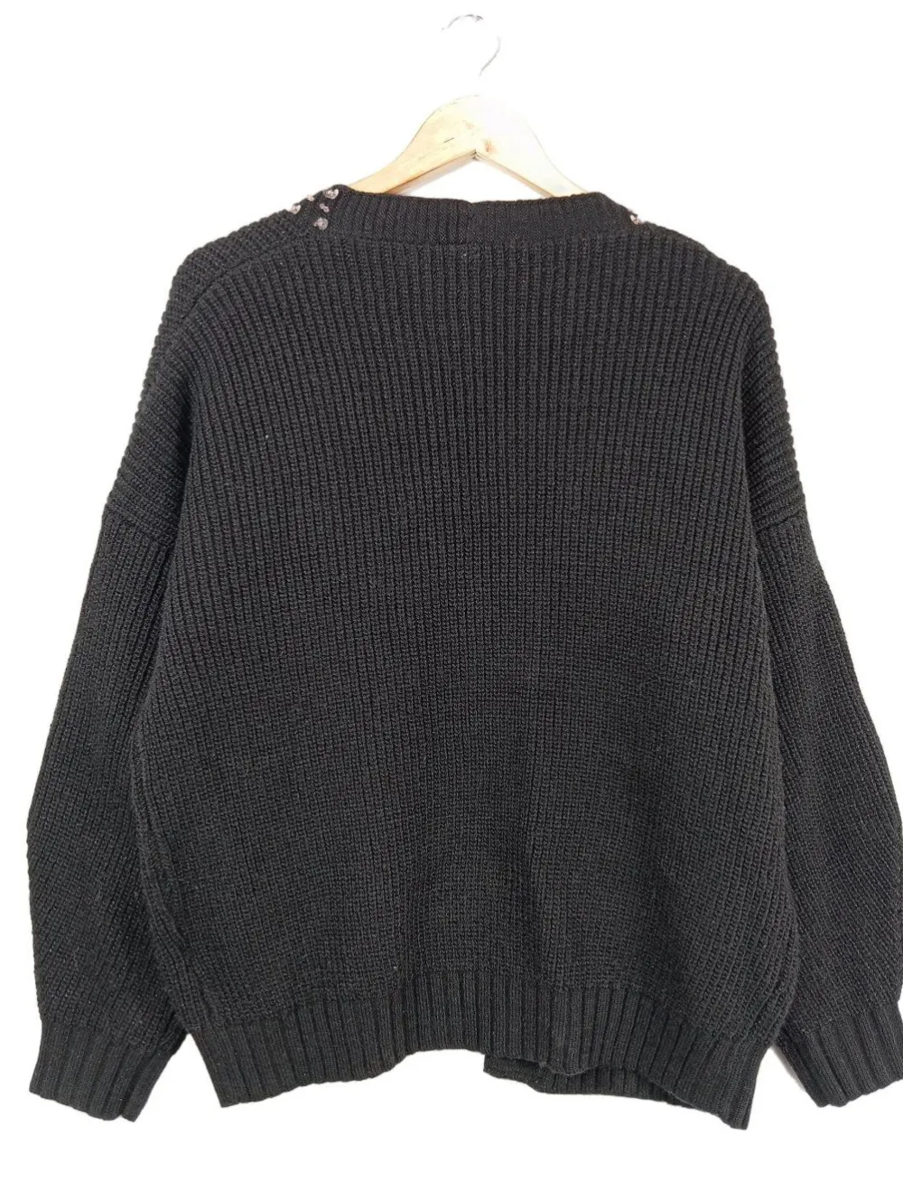 Strickbekleidung>Lumina Strick Cardigan schwarz