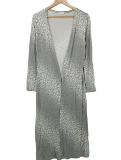 Strickbekleidung>Muse Strick Cardigan Größe 38 hellgrauwollweiß