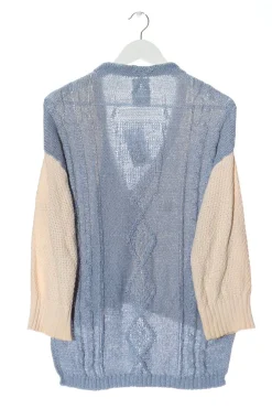 Strickbekleidung>gozo Strick Cardigan Größe 36 blaublassgelb