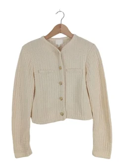 Strickbekleidung>H&M Strick Cardigan Größe 36 creme