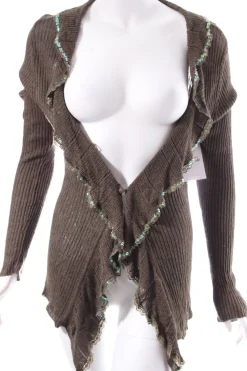 Strickbekleidung>imitz Strick Cardigan Größe 38 khaki