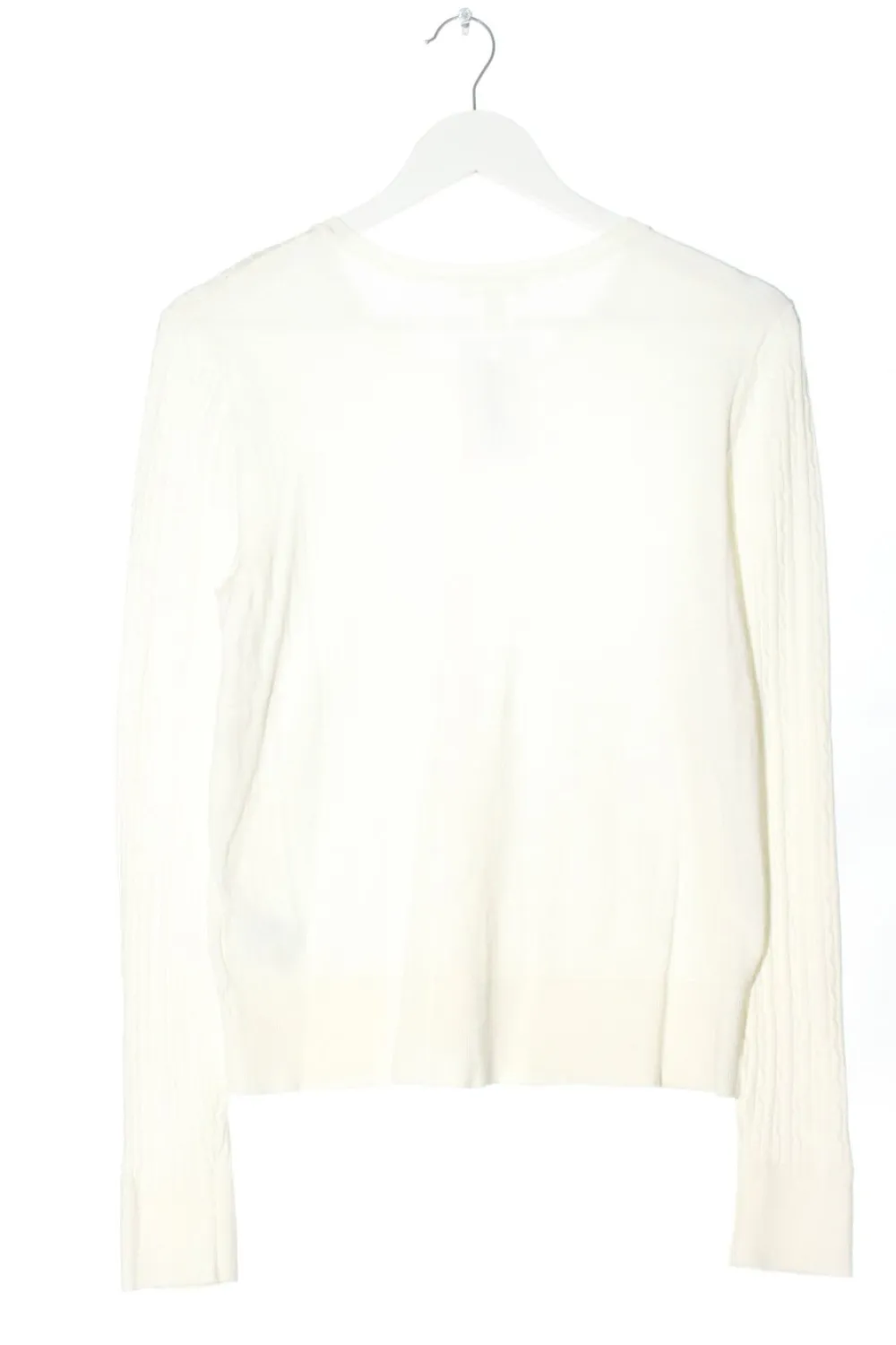 Strickbekleidung>H&M Strick Cardigan Größe 38 wollweiß