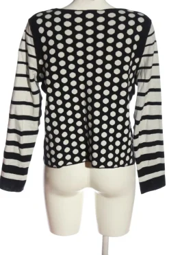 Strickbekleidung>Oui Strick Cardigan Größe 38 schwarzweiß