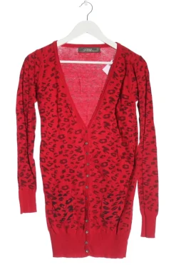 Strickbekleidung> Strick Cardigan Größe 38 rotschwarz