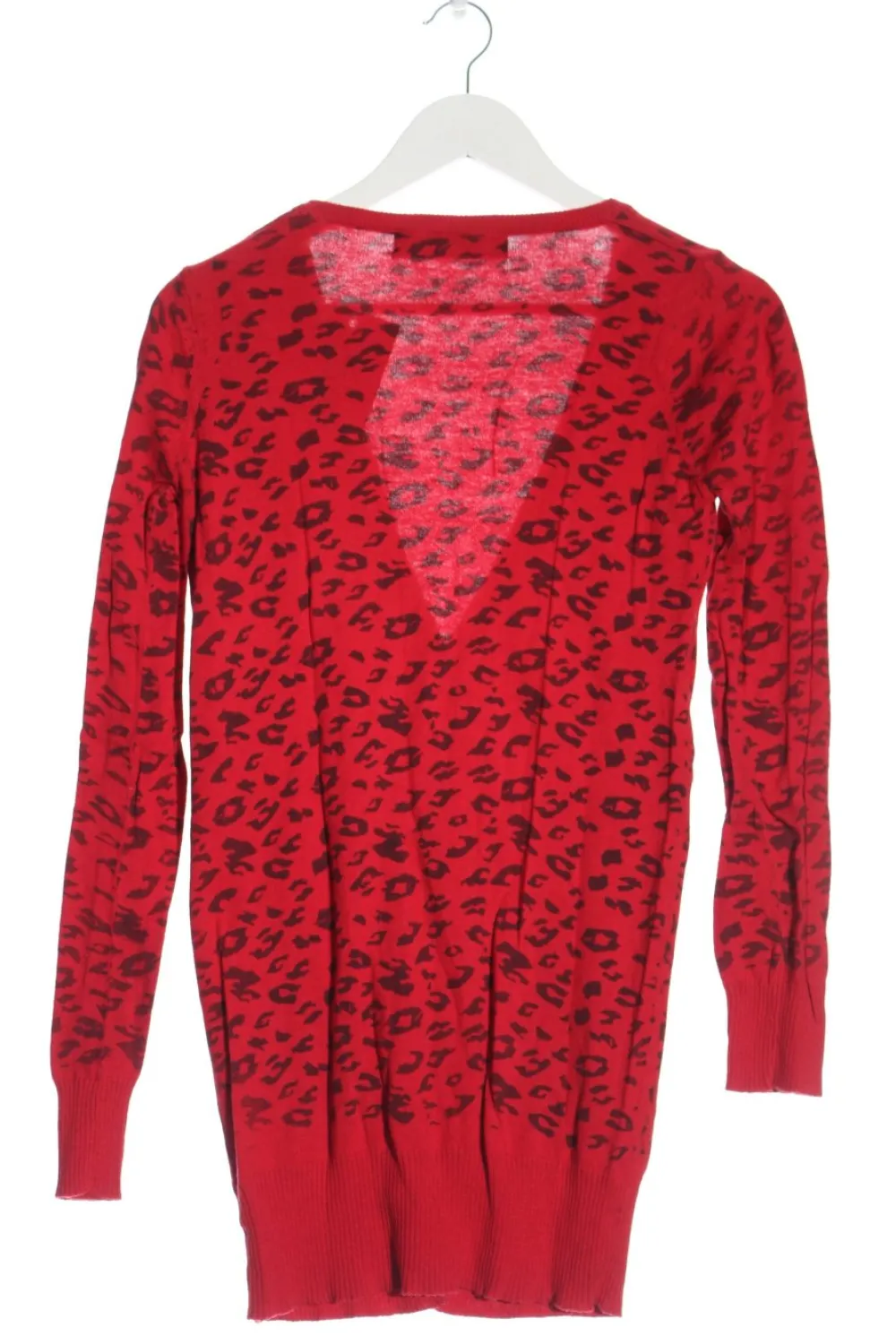 Strickbekleidung> Strick Cardigan Größe 38 rotschwarz