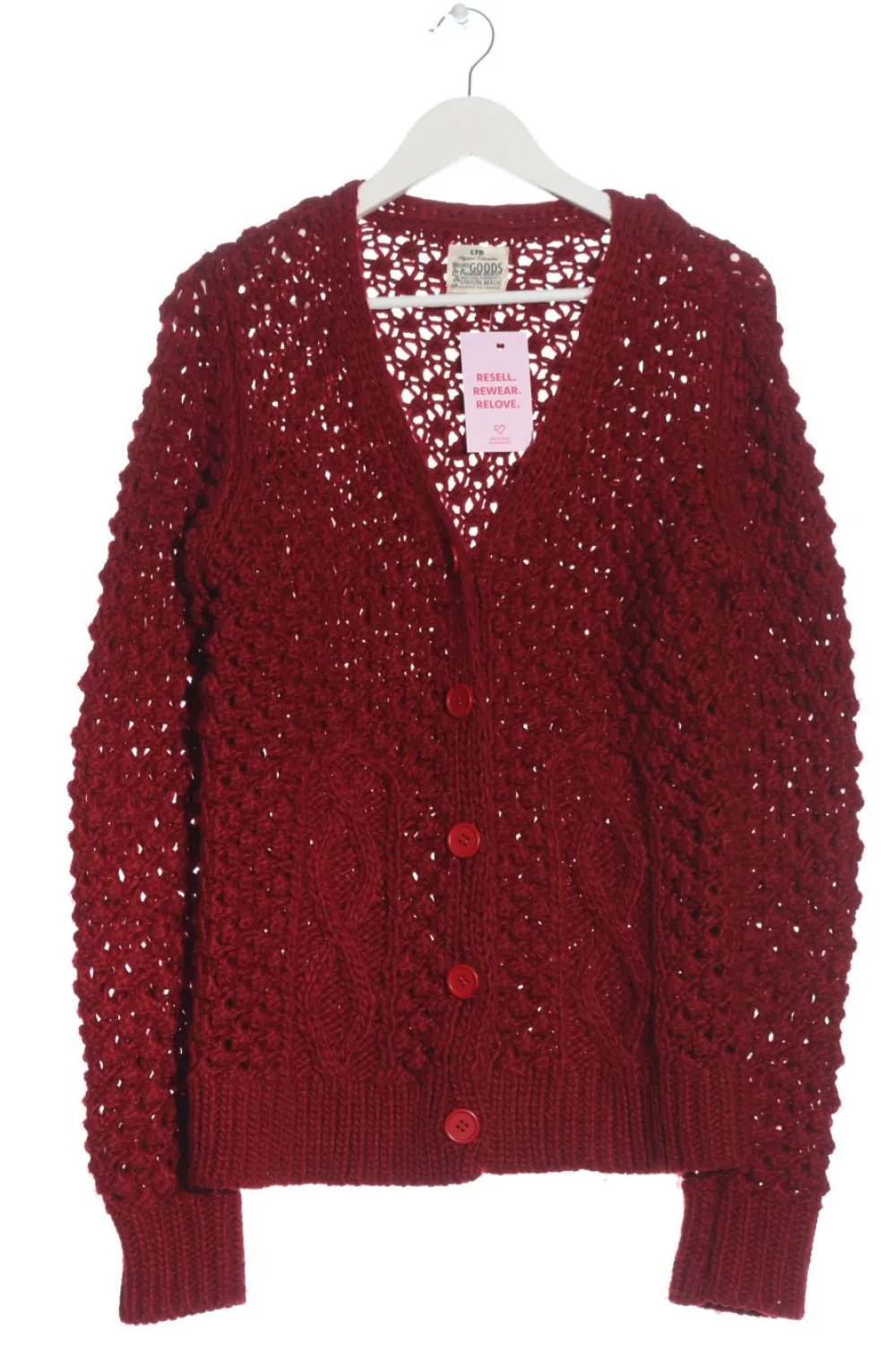 Strickbekleidung>LTB Strick Cardigan Größe 38 dunkelrot