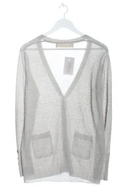 Strickbekleidung>Zara Knit Strick Cardigan Größe 38 hellgrau