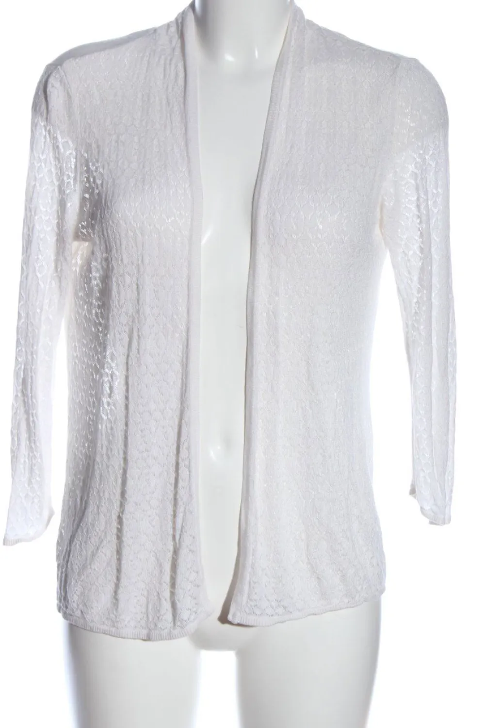 Strickbekleidung>H&M Strick Cardigan Größe 40 weiß