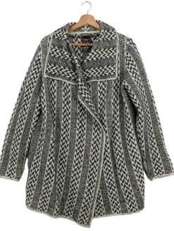 Strickbekleidung>Street One Strick Cardigan Größe 40 schwarzweiß