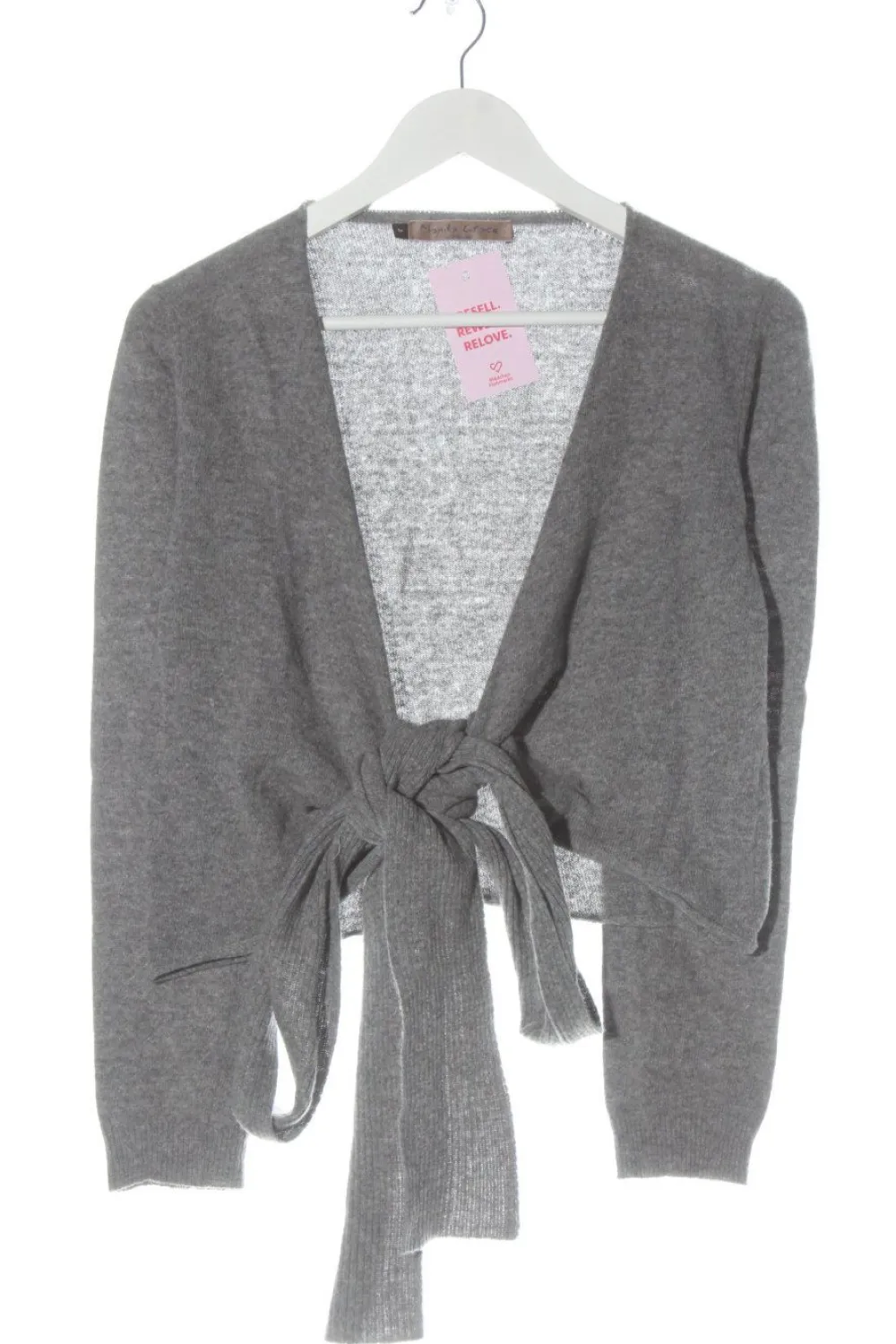 Strickbekleidung>Manila Grace Strick Cardigan Größe 34 hellgrau