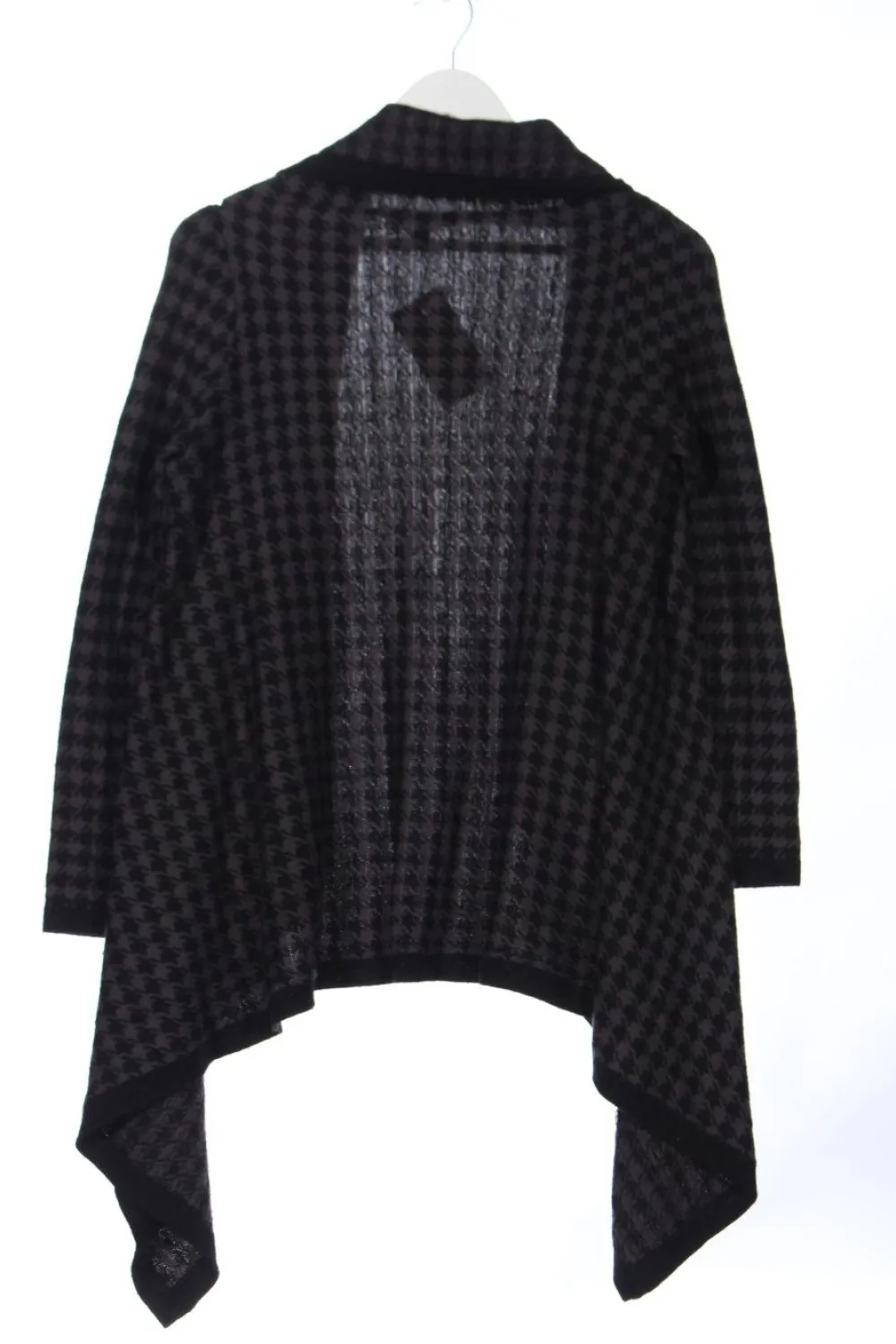 Strickbekleidung>Elena Solano Strick Cardigan Größe 40 schwarzgrau