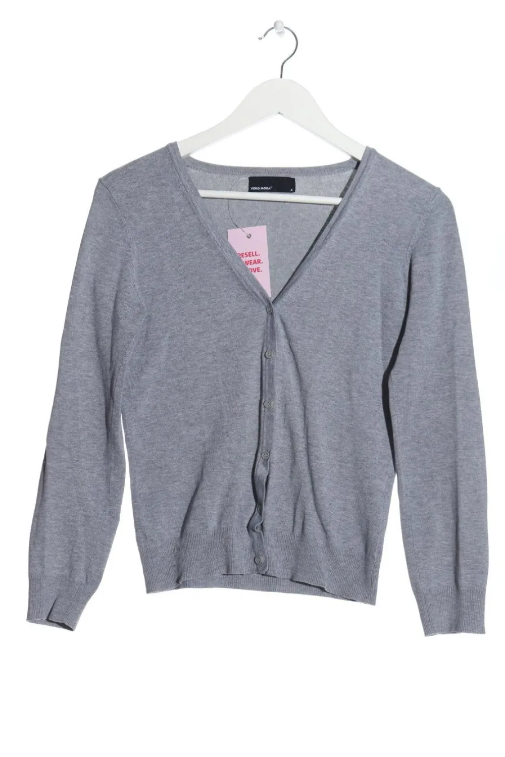 Strickbekleidung>Vero Moda Strick Cardigan Größe 38 hellgrau