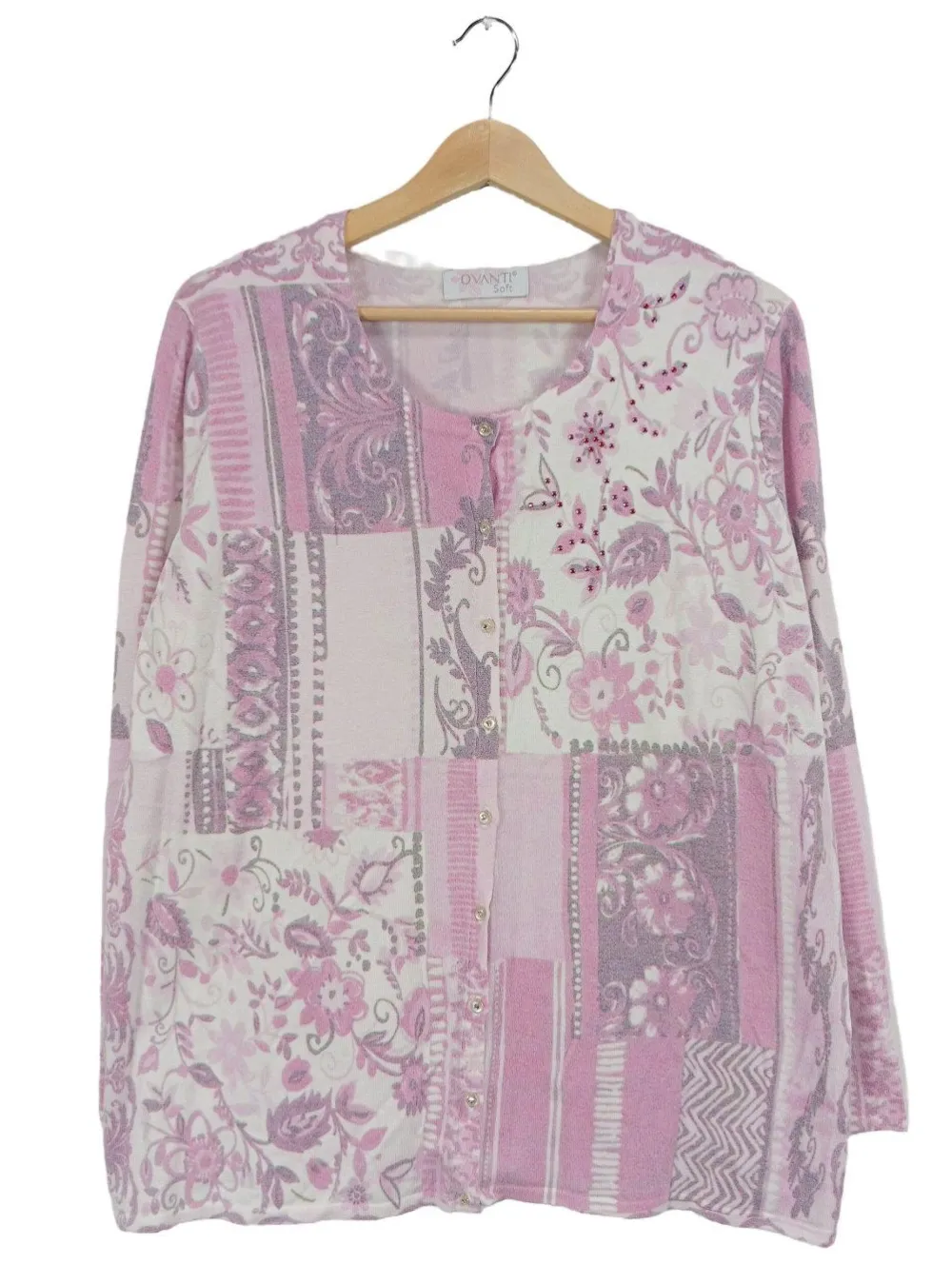 Twin Sets>Ovanti Strick Twin Set Größe 48 pinkweiß