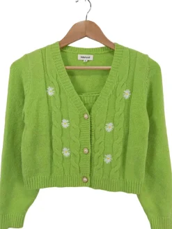 Twin Sets> Strick Twin Set Größe 36 grün