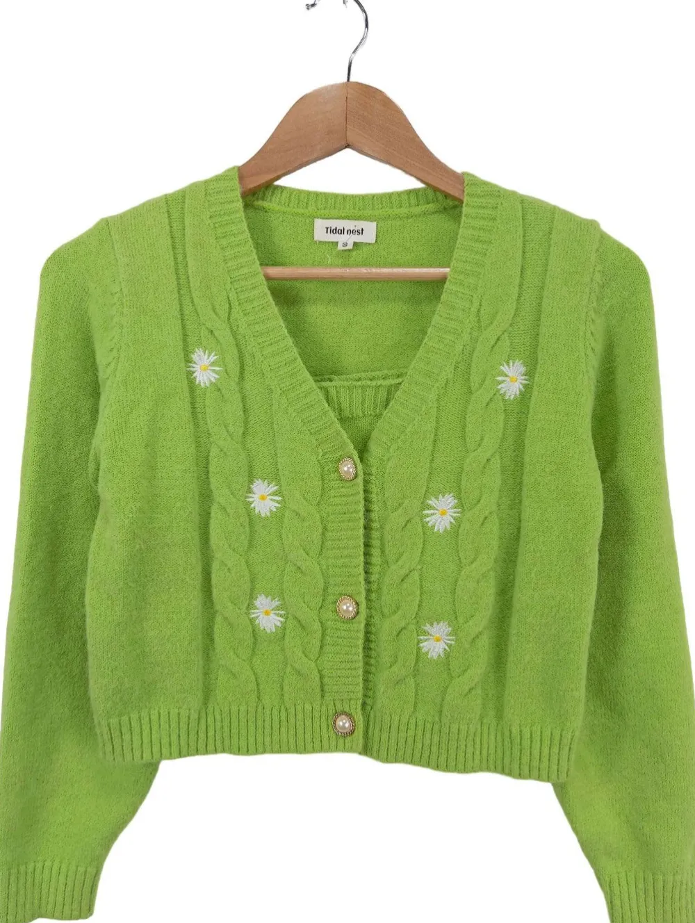 Twin Sets> Strick Twin Set Größe 36 grün