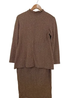 Twin Sets>Jean Paul Berlin Strick Twin Set Größe 42 goldfarbenschwarz