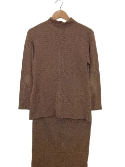 Twin Sets>Jean Paul Berlin Strick Twin Set Größe 42 goldfarbenschwarz