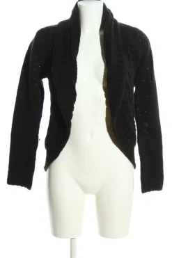 Strickbekleidung>Carmen Marc Valvo Strickbolero Größe 38 schwarz