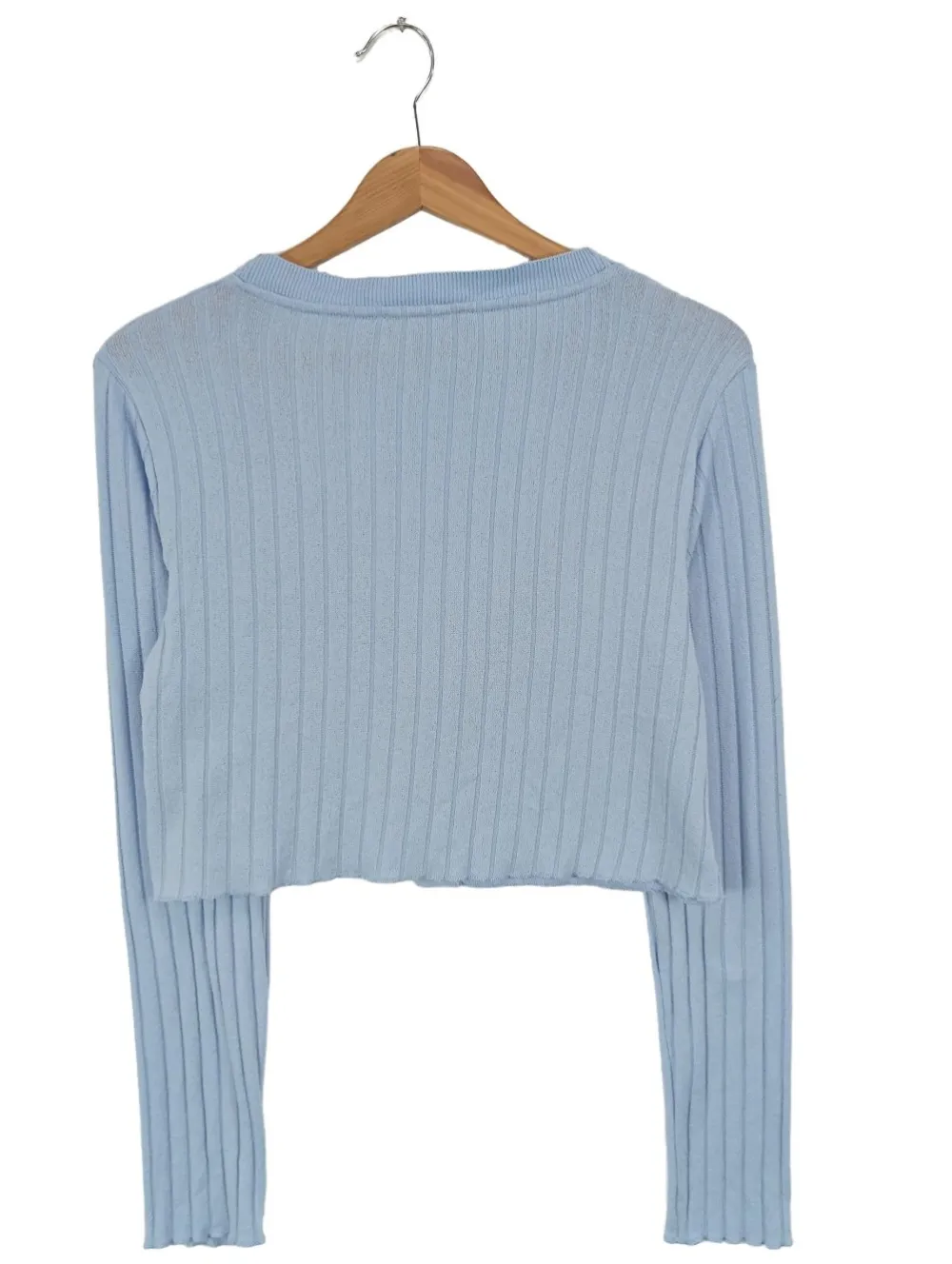 Strickbekleidung>Bershka Strickbolero Größe 40 blau