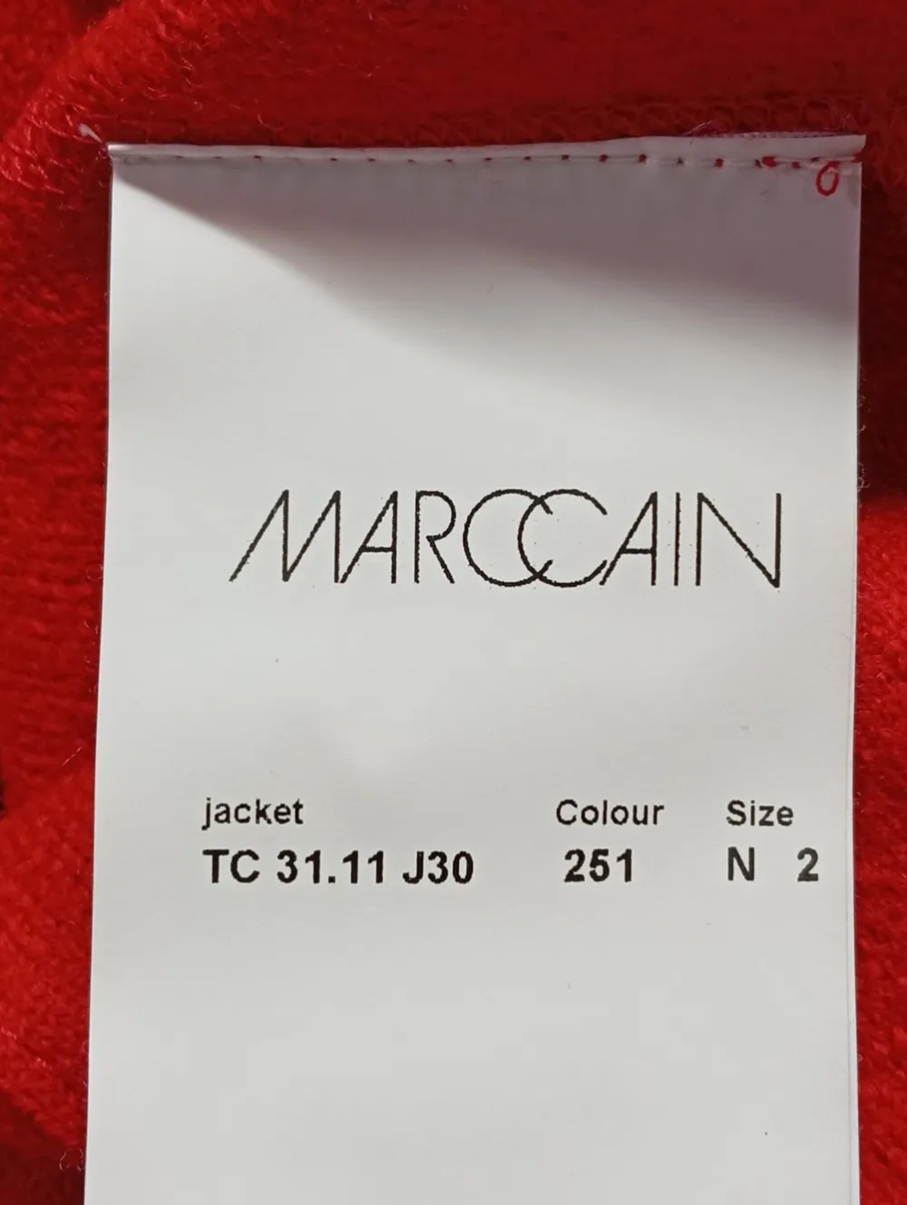 Strickbekleidung>Marc Cain Strickjacke Größe 36 rot