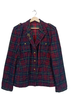 Strickbekleidung>Basler Strickjacke Größe 42 blaurot