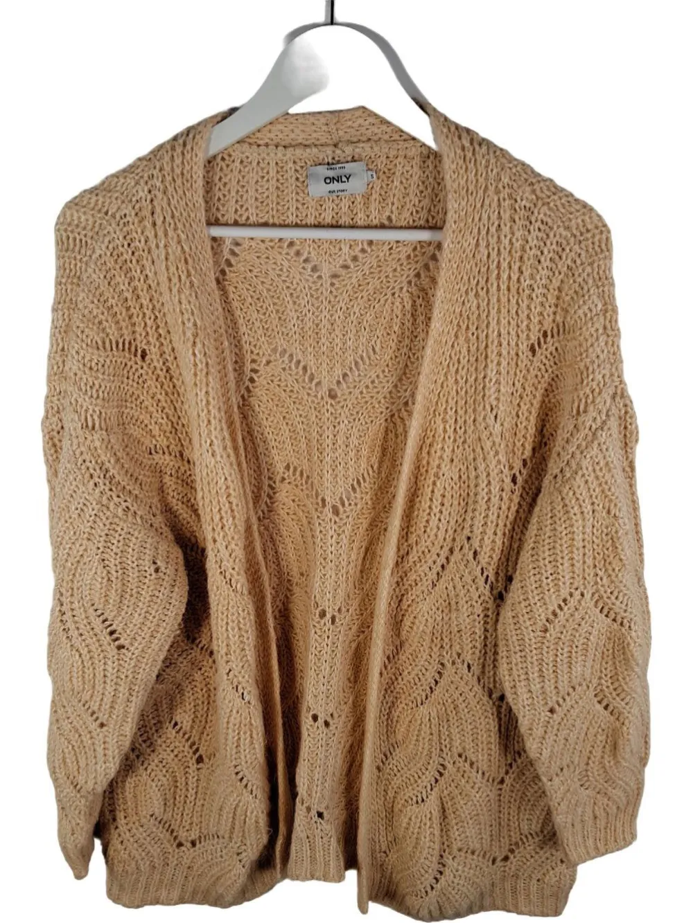 Strickbekleidung>Only Strickjacke Größe 36 beige