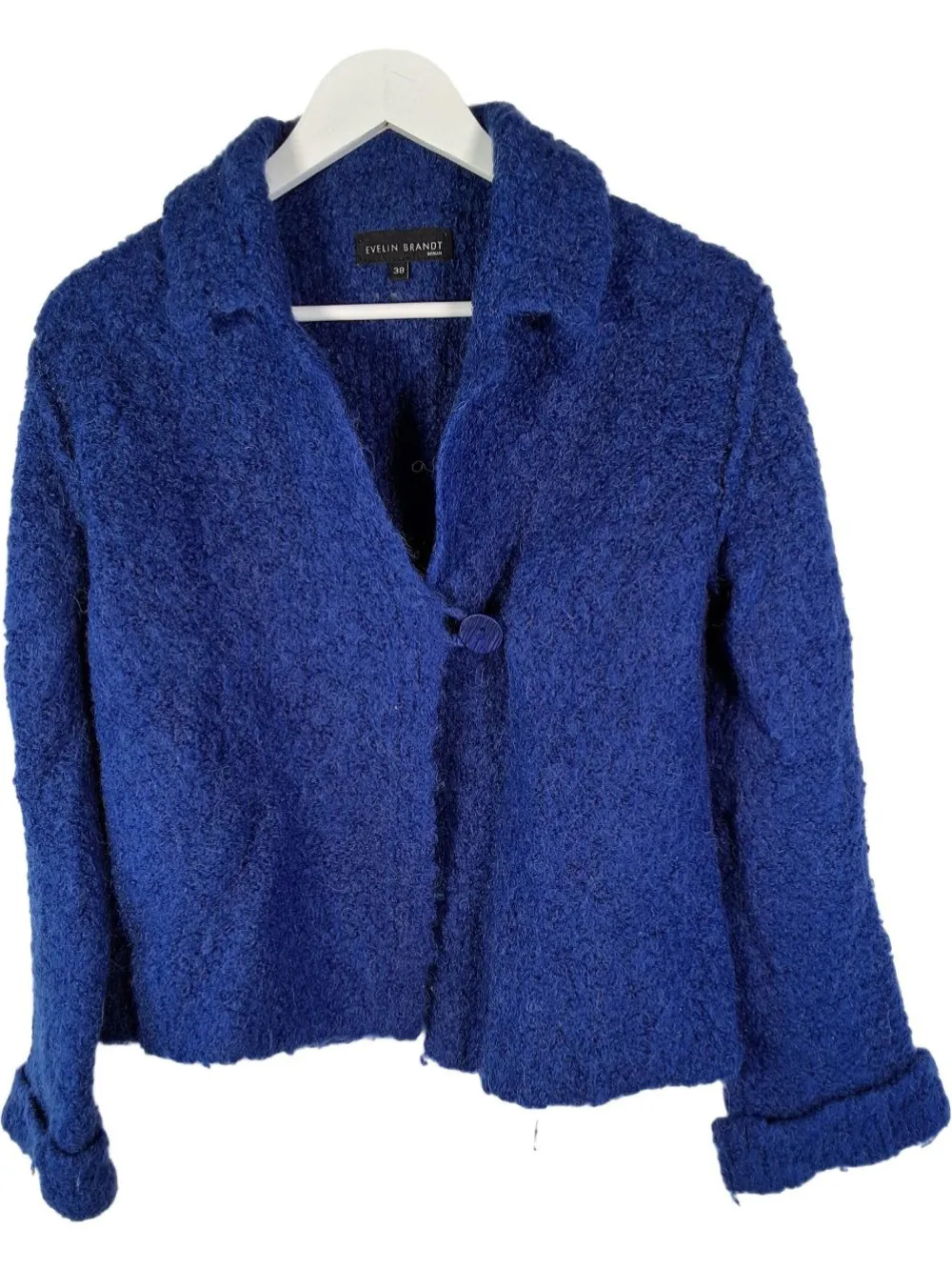 Strickbekleidung> Strickjacke Größe 38 blau