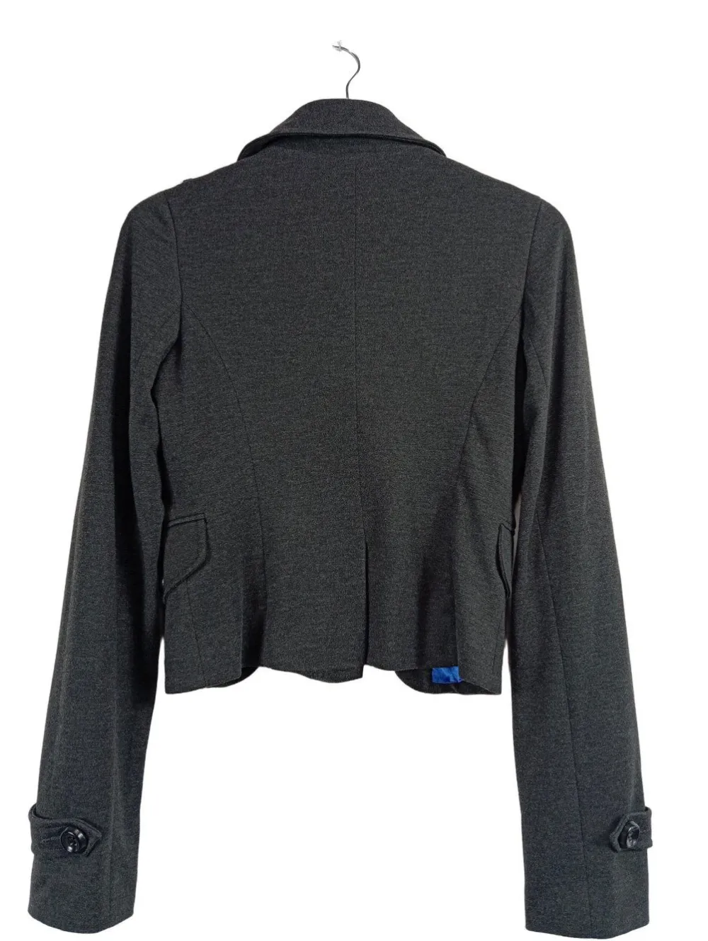 Strickbekleidung>Mogul Strickjacke Größe 34 hellgrau