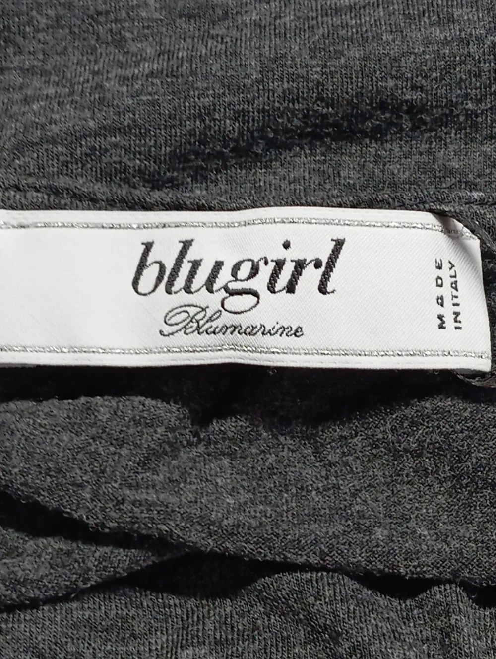 Kleider>Blugirl Strickkleid Größe 40 hellgrau