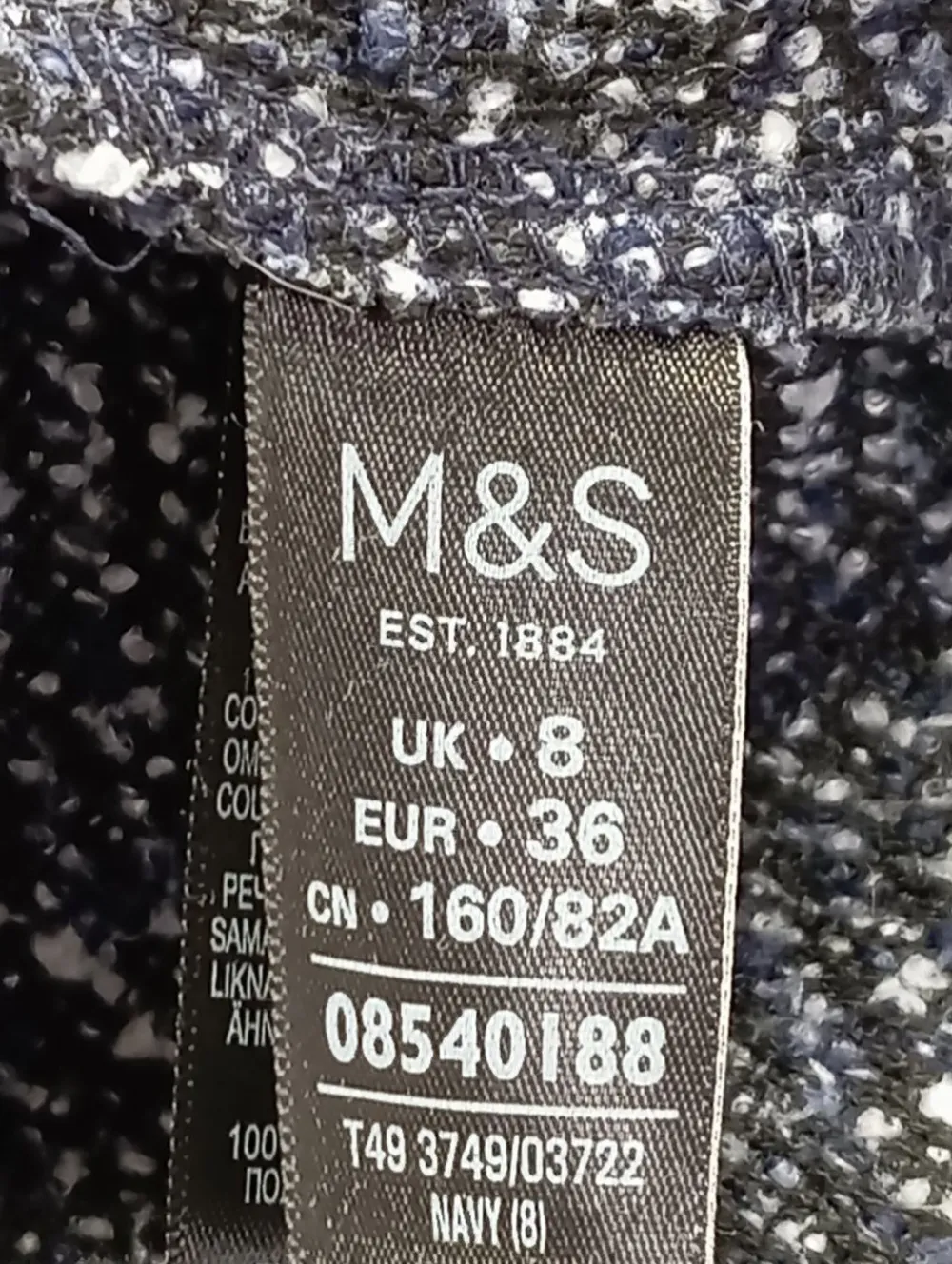 Strickbekleidung>M&S Collection Strickmantel Größe 36 hellgrau