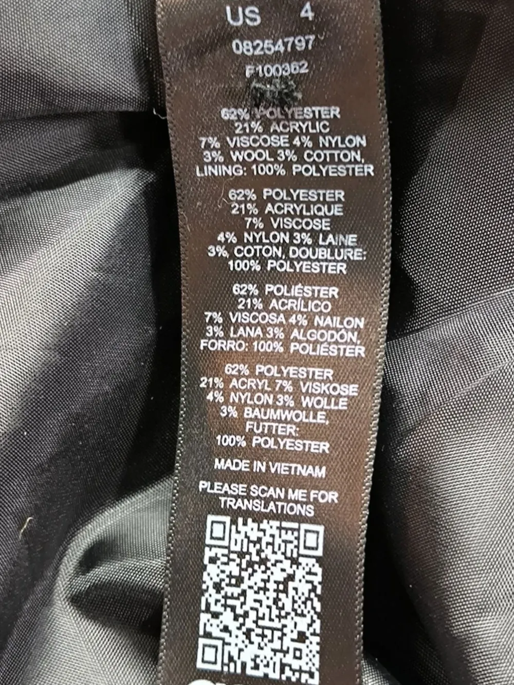 Strickbekleidung>Asos Strickmantel Größe 36 braunwollweiß