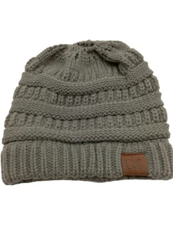 Mützen>c.c Strickmütze grüngrau