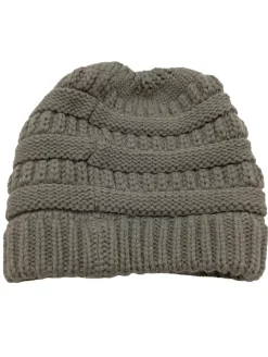 Mützen>c.c Strickmütze grüngrau
