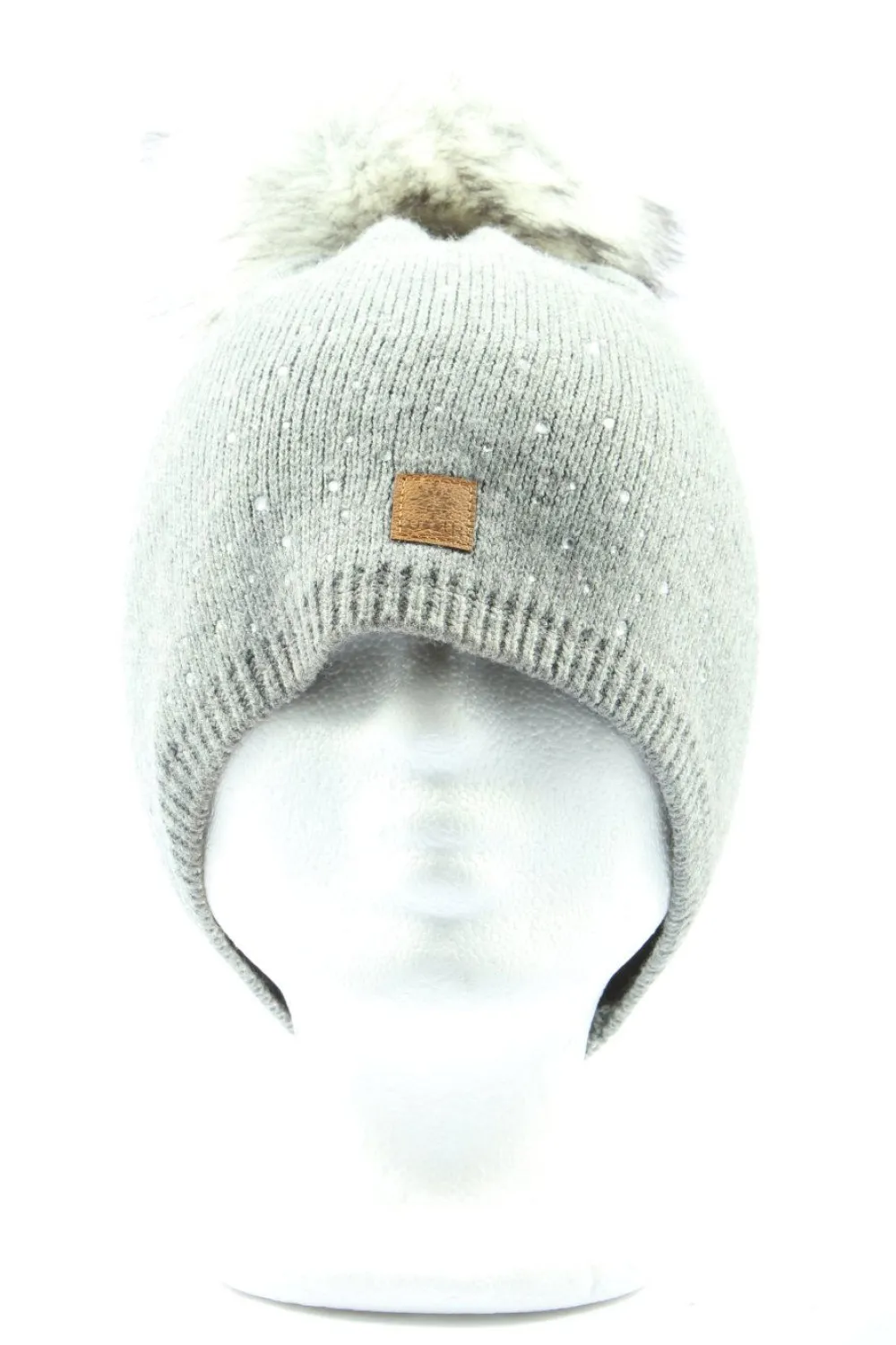 Mützen>woolk Strickmütze Größe 57 blau