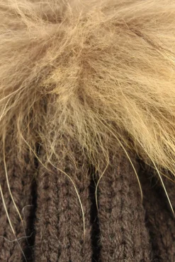 Mützen>Samaya Strickmütze Größe 57 braun