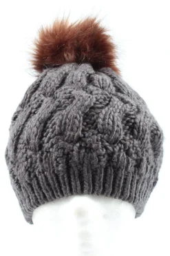 Mützen>Modena Strickmütze Größe 60 hellgrau