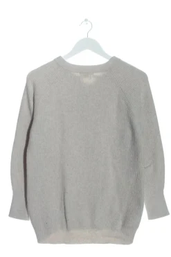 Pullover>UNI QLO Strickpullover Größe 34 hellgrau