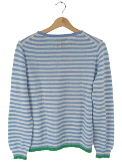 Pullover>Jumper 1234 Strickpullover Größe 40 blauweiß