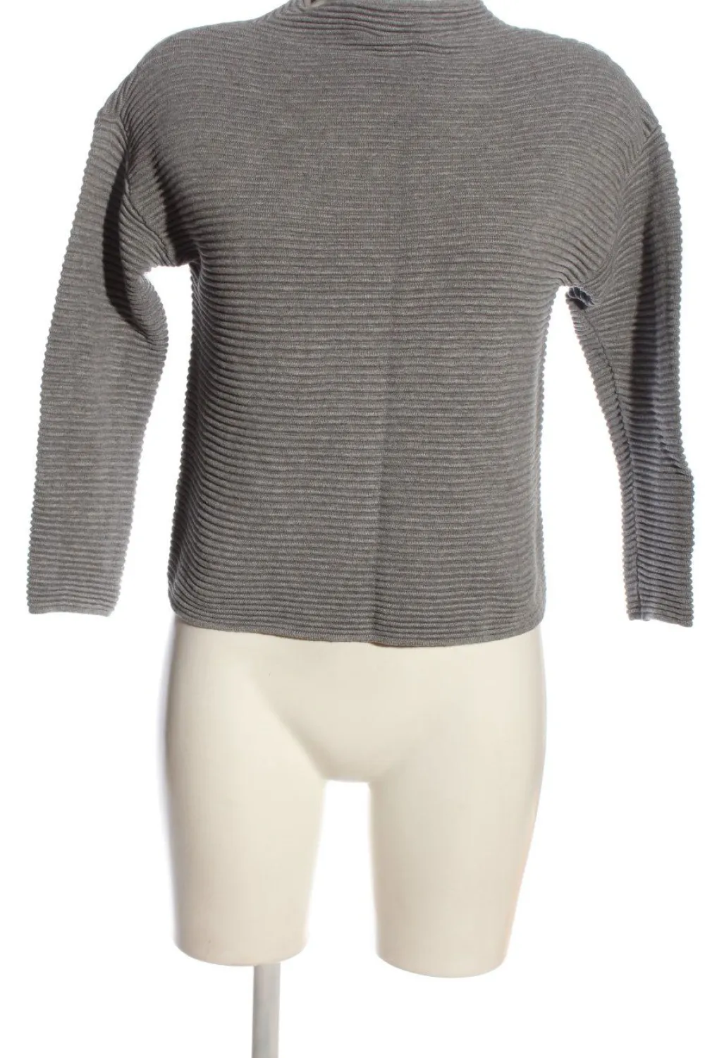 Pullover>H&M Basic Strickpullover Größe 34 hellgrau