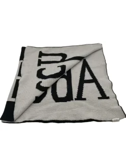 Schals>Abercrombie & Fitch Strickschal schwarzweiß