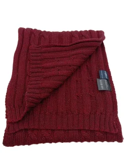 Schals>Engbers Strickschal rot