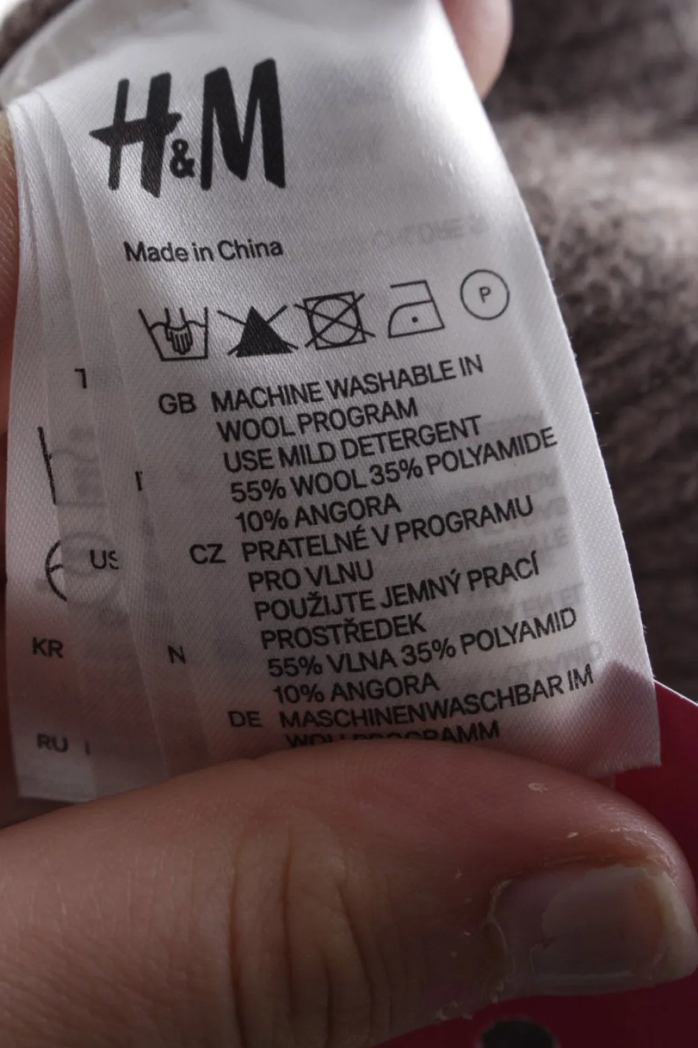 Schals>H&M Strickschal graubraun