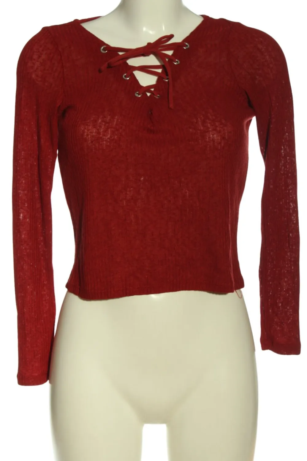 Shirts>H&M Divided Strickshirt Größe 34 rot