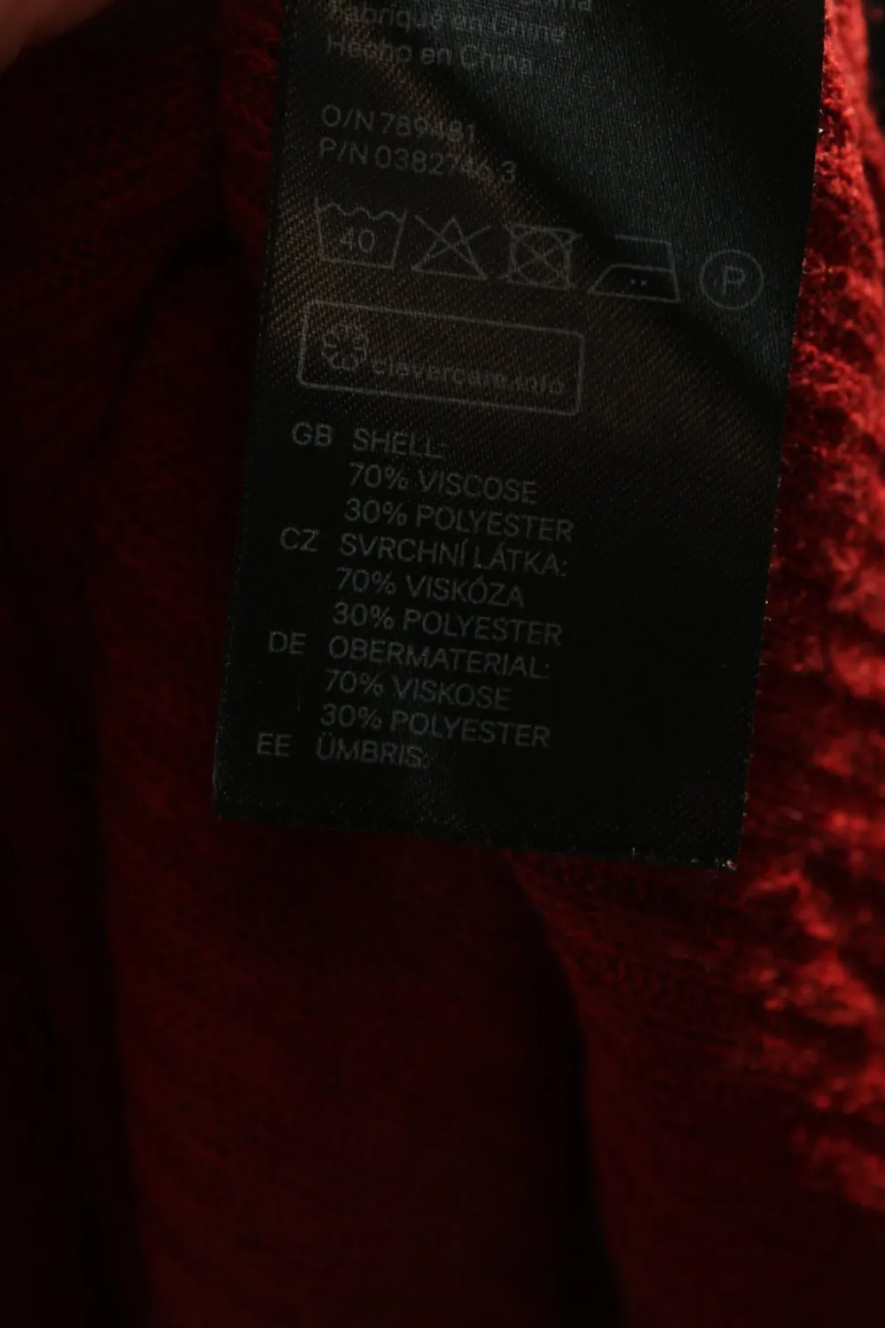 Shirts>H&M Divided Strickshirt Größe 34 rot