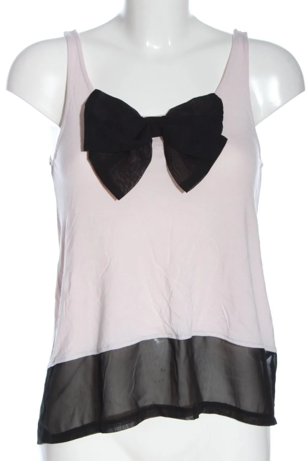 Tops>H&M Divided Stricktop Größe 36 pinkschwarz