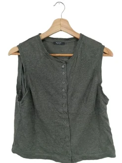 Westen>Massimo Dutti Strickweste Größe 38 hellgrau