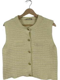 Westen>MNG Strickweste Größe 38 blassgelb