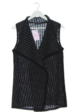 Westen>Luisa Cerano Strickweste Größe 36 schwarzhellgrau