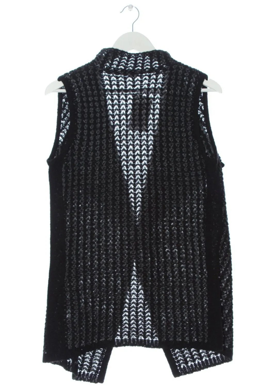 Westen>Luisa Cerano Strickweste Größe 36 schwarzhellgrau