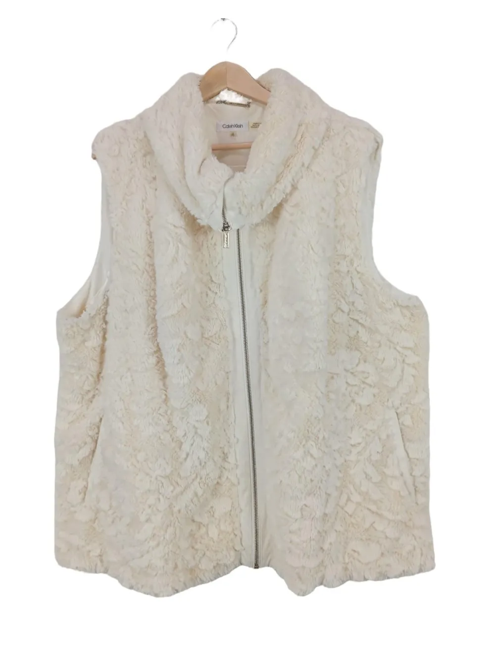 Westen>Calvin Klein Strickweste Größe 44 creme